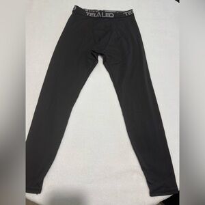 Men's Black Thermal Leggings